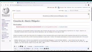 Como crear un articulo en wikipedia Tutorial [upl. by Cheslie996]