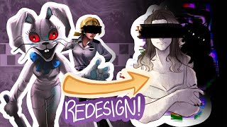 talking about  redesigning vanny ☆  speedpaint  commentary [upl. by Haneen]