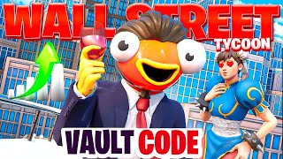 WALL STREET TYCOON Fortnite VAULT CODE  Fortnite WALL STREET TYCOON Pulzstudios Game [upl. by Frodeen]