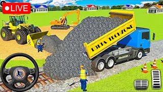 JCB 3DX Backhoe Loader Driving 🔴 Live Bus Simulator Indonesia gameplay 12345 jcb live indonesia [upl. by Ydnahs]