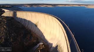 A vista de dron Presa de Almendra [upl. by Anett]