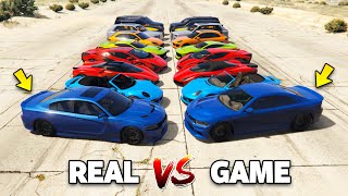 GTA 5 Online GAME VS REAL WHICH IS FASTEST [upl. by Aramad587]