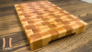 Check Out This Incredible And Easy End Grain Cutting Board Design [upl. by Nnyleitak]