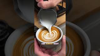 Slow to Fast Rosetta Latte Art Tutorial 💯 Like and subscribe for daily Latte Art videos latteart [upl. by Nylzor]