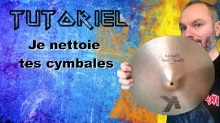 COMMENT nettoyer tes cymbales [upl. by Aylward31]