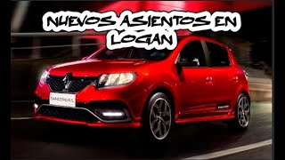 ASIENTOS DE SANDERO RS EN LOGAN COMO PONER ASIENTOS DE RS EN RENAULT LOGAN [upl. by Berlauda]