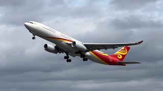 Hainan airlines Airbus a330300 departing EDI for Beijing July 2023 [upl. by Rodie]