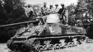 132 FOV M4A3 76mm 761st Tank Battalion Black Panthers Task force Rhine US Army WW2 [upl. by Gillette]