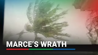 Typhoon Marce brings violent wind rain to northern Philippines  ABSCBN News [upl. by Nosneb]