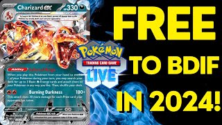 How to Play Charizard ex amp Upgrade the Free Deck in 2024 w PTCGL Lists [upl. by Mellisent]