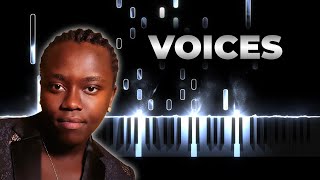 Tusse  Voices  Sweden Eurovision 2021  Piano Karaoke Cover [upl. by Hobey]