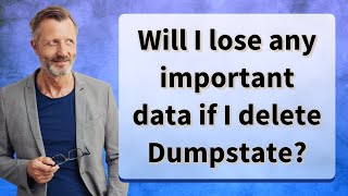 Will I lose any important data if I delete Dumpstate [upl. by Notyard85]