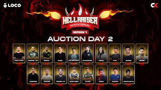 Free Fire Max  Hellraiser Invitational Season 4  Auction Day 2  Powered by Loco [upl. by Rurik]