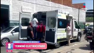 Hombre indigente terminó electrocutado al intentar robar cableado eléctrico en Gdl  Noticias con F [upl. by Marlee]