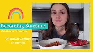 Unknown calories challenge  Anorexia recovery [upl. by Nnairak768]