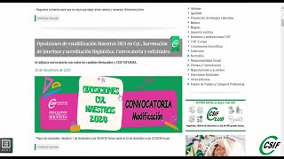 Tutorial para cumplimentar la solicitud de oposiciones MAESTROS 2024 en CyL [upl. by Kenlee]