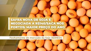 Soja da safra nova tem melhor nível de preços negociado até agora no Brasil e vendas avançam [upl. by Wright]