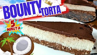 🥥 Baunti kolac sa kokosom  Bounty torta za 5 minuta [upl. by Neela]