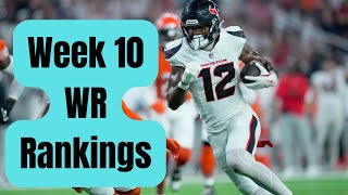 Week 10 WR Rankings Fantasy Football 2024 [upl. by Jaquelyn]