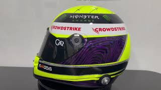 MICK SCHUMACHER 2023 MERCEDES F1 HELMET [upl. by Arimlede]