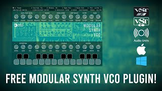 Modular Synth VCS VST VST3 AU Free plugin [upl. by Seniag595]