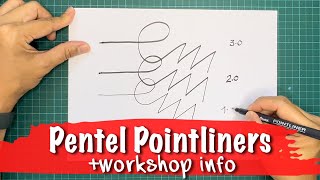 Sketching with PENTEL POINTLINERS [upl. by Nakeber]