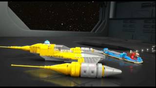 LEGO 7877 Lego Star Wars Naboo Starfighter  Lego 3D Review [upl. by Samara875]