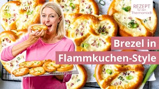 😳😍 SUPERLECKER Knusprige Brezeln FlammkuchenStyle  Thermomix® Rezept [upl. by Camila63]