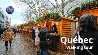 4K 🇨🇦 Marché de Noël Allemand🎄 The German Christmas Market  Quebec Walking Tour November 2024 [upl. by Iduj461]