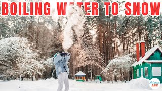 What Happens When You Throw Boiling Water Into Freezing Air [upl. by Nnylyt]