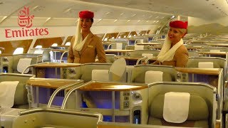 EMIRATES AIRBUS A380 Full Cabin Tour FIRST BUSINESS and ECONOMY Class  Bar Shower [upl. by Leoy154]