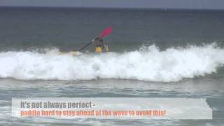 Kayak Surfing the Catch 420 Fishing Kayakmov [upl. by Ahsenra]