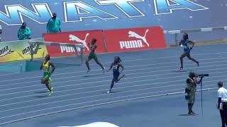 CARIFTA49 Caitlyn Bobb from Bermuda wins Girls U20 400m SemiFinal 1  SportsMax TV [upl. by Eisseb284]