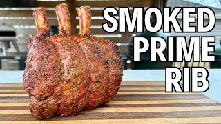 Smoked Prime Rib  Holiday Grilling Series Part 2 [upl. by Anyar]