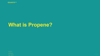 What is Propene [upl. by Akiner]