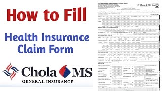 How to Fill Health Insurance Claim form of Chola MSHealth Insurance claim form kaise fill kare [upl. by Jemmy]