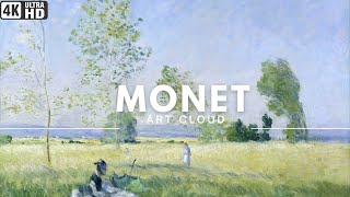 ART CLOUD ⧓ Claude Monet Rare Genre Paintings Collection  30 Early Masterpieces in 4K TVNO SOUND [upl. by Gothard]