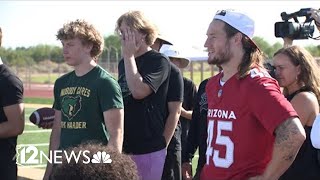 Arizona Cardinals hold camp for athletes with disabilities [upl. by Ellehcen]