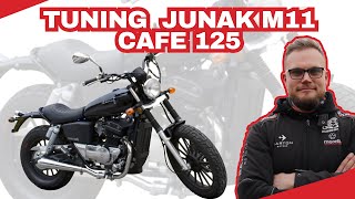 Tuning Junak M11 Cafe 125 Ile to kosztuje [upl. by Aliehc162]