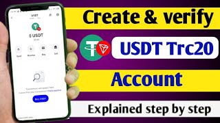 USDT Trc20 account kaise banaye  How to add USDT Trc20 in trust wallet [upl. by Ellerrad841]