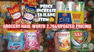 GROCERY HAUL WORTH 2764•PRICE ADJUSTMENT SA ILANG ITEMSUPDATED PRICING [upl. by Eipper]