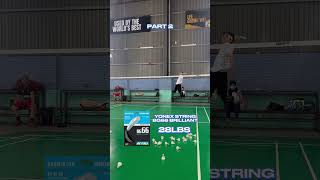 Yonex BG 66 Brilliant Hitting Sound Test 🔊 asmr badminton [upl. by Nevram]