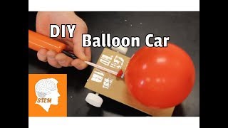 BUILD A BALLOON CAR THAT WORKS DIY Newton CarVehicle [upl. by Radman966]