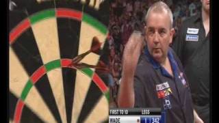 Phil Taylor TWO 9 Dart Finishes 2010 Whyte amp Mackay Premier League Final [upl. by Buchanan438]