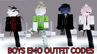 EMO BOYS OUTFIT CODES FOR BERRY AVENUE BLOXBURG AND BROOKHAVEN [upl. by Dickson445]