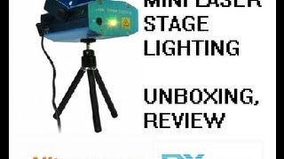 MINI LASER STAGE LIGHTING Laser holográfico discoteca Review By Tecnocrysis [upl. by Nuncia]