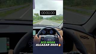 ALCAZAR 0100 KMHR IN ECO MODE 🔥 hyundai hyundaindia alcazar alcazar2024 xuv700 shorts [upl. by Aeht]