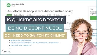 Is QuickBooks Desktop Being Discontinued Do I Need to Switch to Online [upl. by Picco]