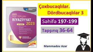 Paraleloqram onun xassələri və əlamətləri 2Riyaziyyat test toplusu 2023Məmmədov Azərsəh195197 [upl. by Aneleh]