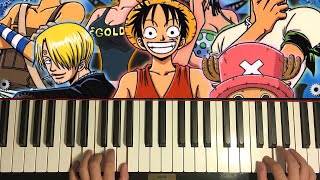 One Piece OP 5  Kokoro no Chizu Piano Tutorial Lesson [upl. by Torrlow]